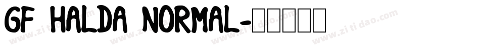 GF HALDA NORMAL字体转换